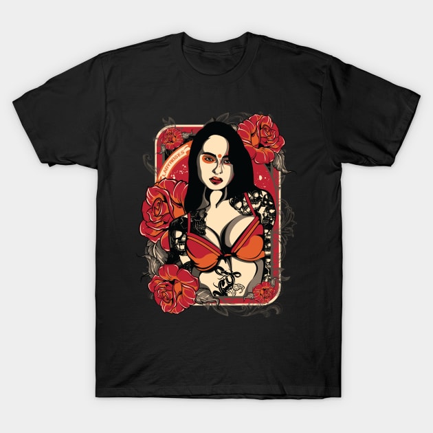 lady rose T-Shirt by gblackid